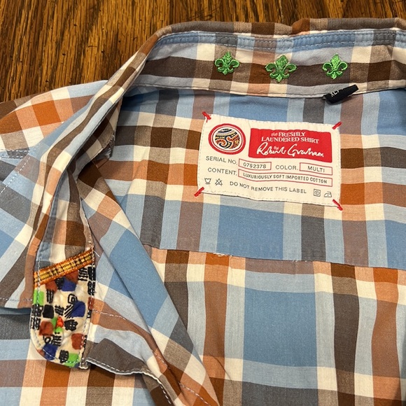 Robert Graham The FreshlyLaundered Multi Color Shirt Xl - Picture 4 of 11
